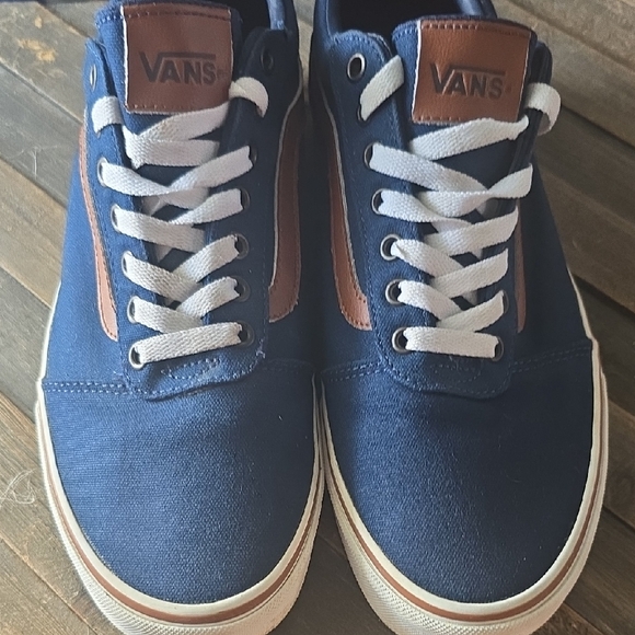 Vans Other - Vans Blue and Brown Classic Sneakers